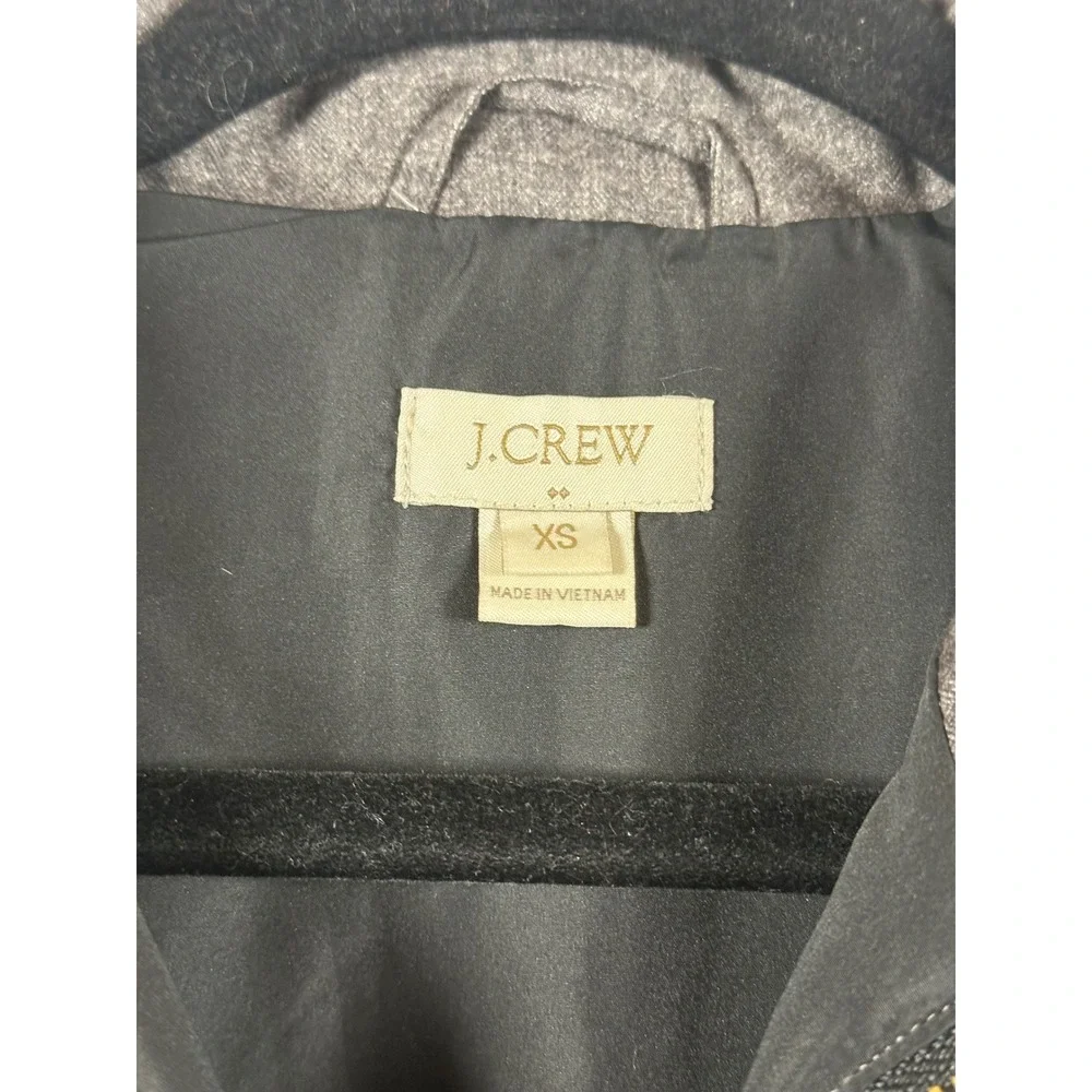 J. Crew Women's Down filled Grey‎ Quilted Puffer Vest Size XS